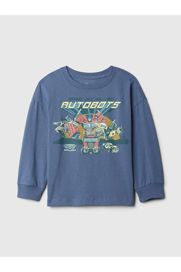 Детская футболка для мальчиков с принтом Transformers Gap, Blue-000