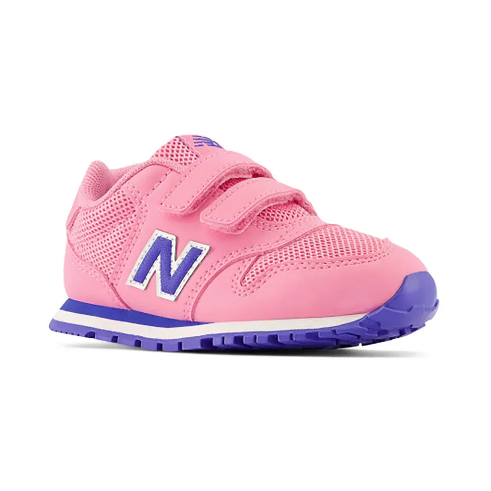 Детские кроссовки для девочек с липучками New balance 500, Pink