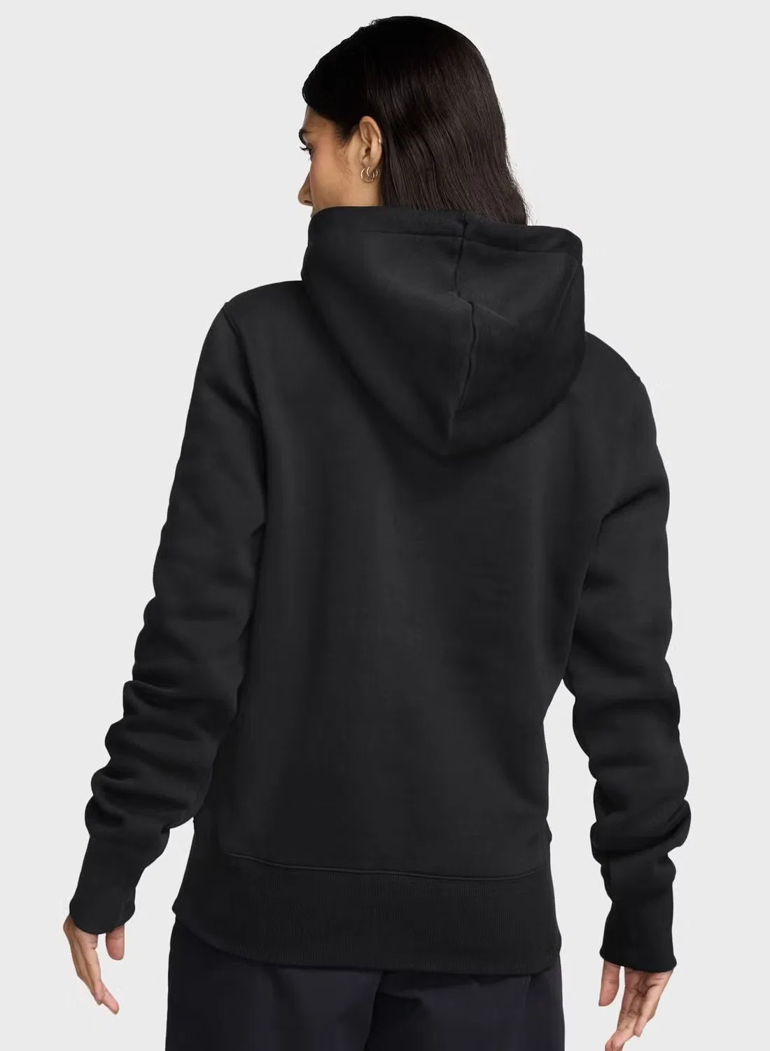 Худи с принтом Swoosh Nsw Phoenix Fleece Nike, черный — фото 2