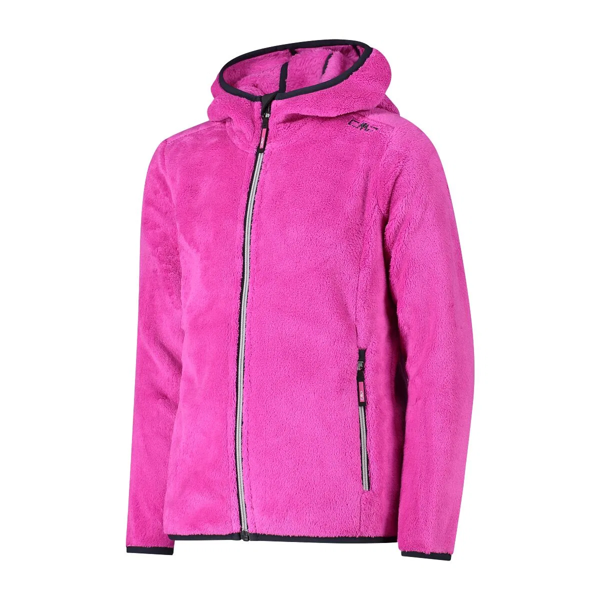 Детская флисовая куртка для девочек Girl Jacket Fix Hood Cmp, Magentapink — фото 3
