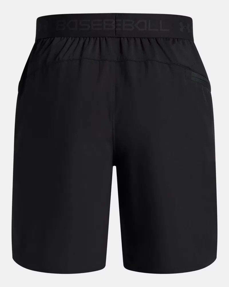 Шорты с внутренним швом 14 см из легкой тянущейся ткани UA Utility 2.0 UnderArmour, Black/Anthracite — фото 2