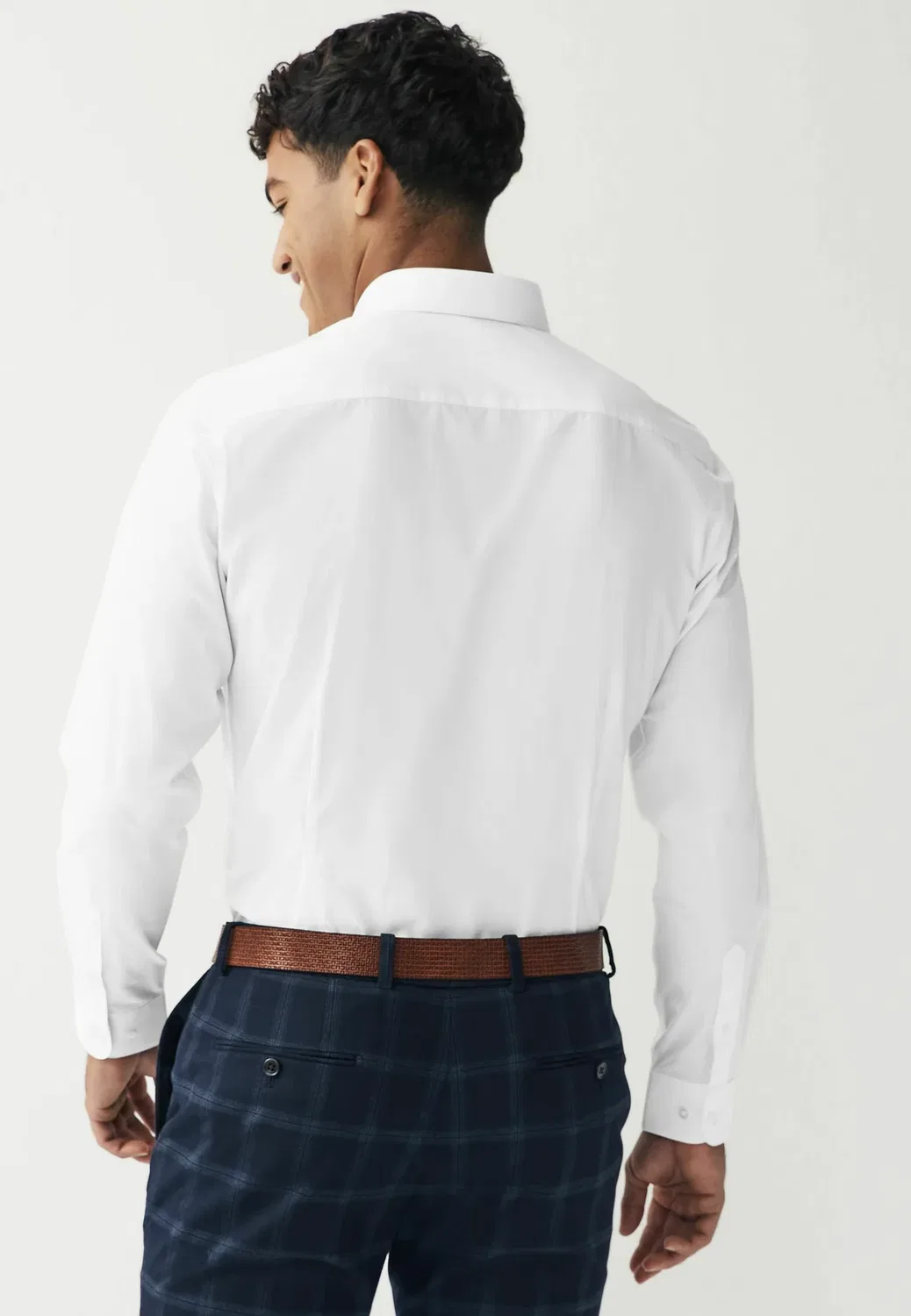 Рубашка классического кроя с одним манжетом Next, White Penny Collar — фото 3