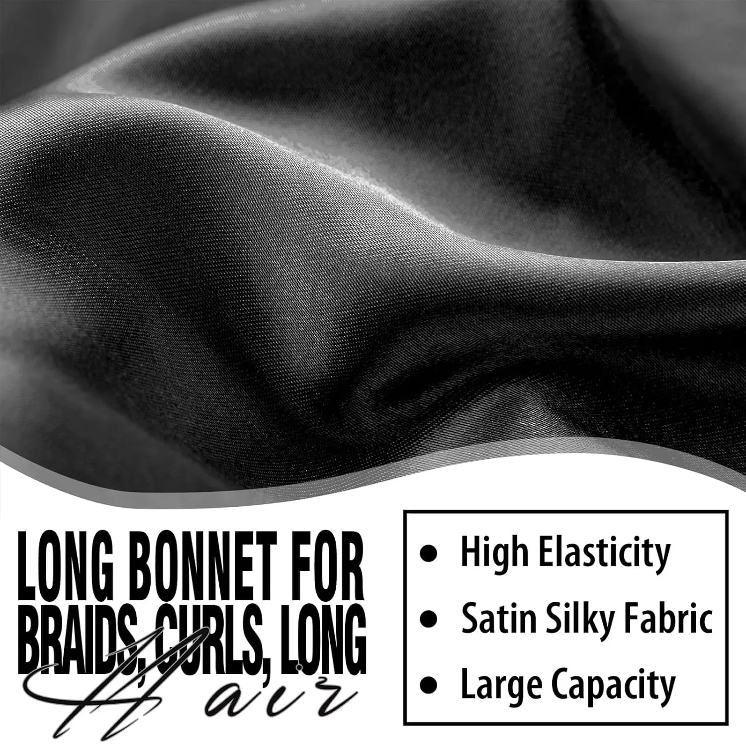 Шапочка для душа Satin Bonnet, 2 шт, WOZUTUNT, длинная, зеленый — фото 4