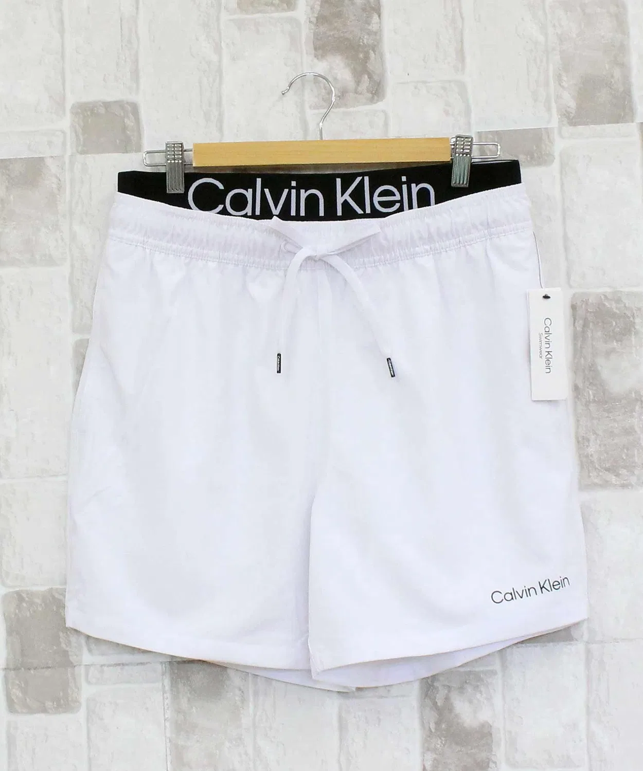 Мужские плавки с боксерским внутренним слоем с принтом камуфляж Calvin Klein, Blue — фото 2