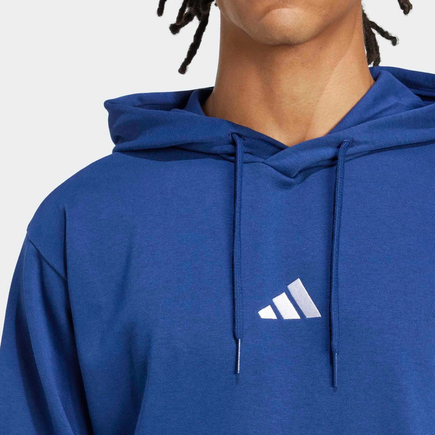Мужское хлопковое худи Adidas, Darkblau — фото 3