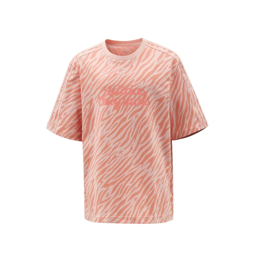 Детская футболка с круглым вырезом Peach Pink Adidas Originals