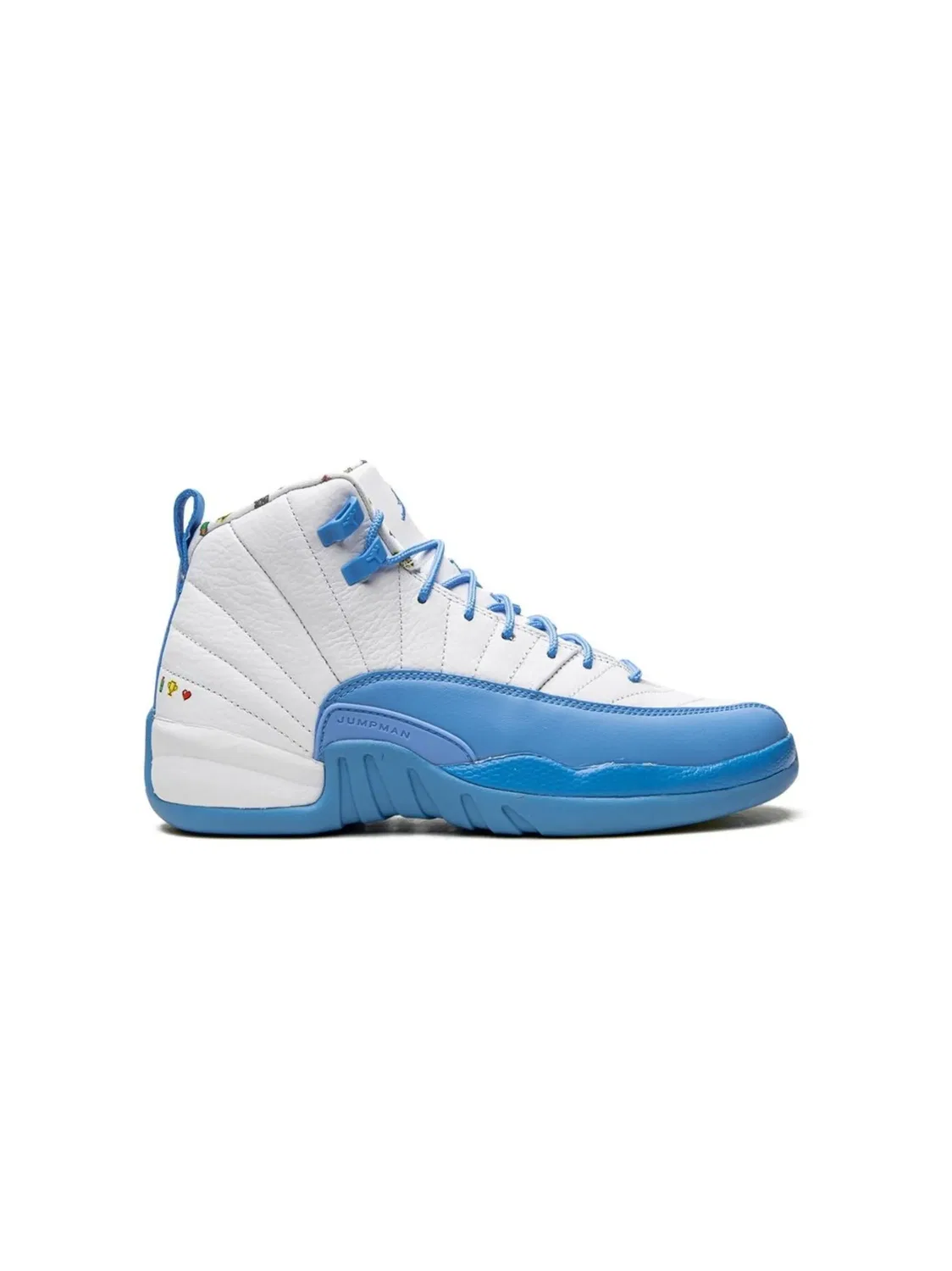 Кроссовки Air Jordan 12 Emoji, белый — фото 3