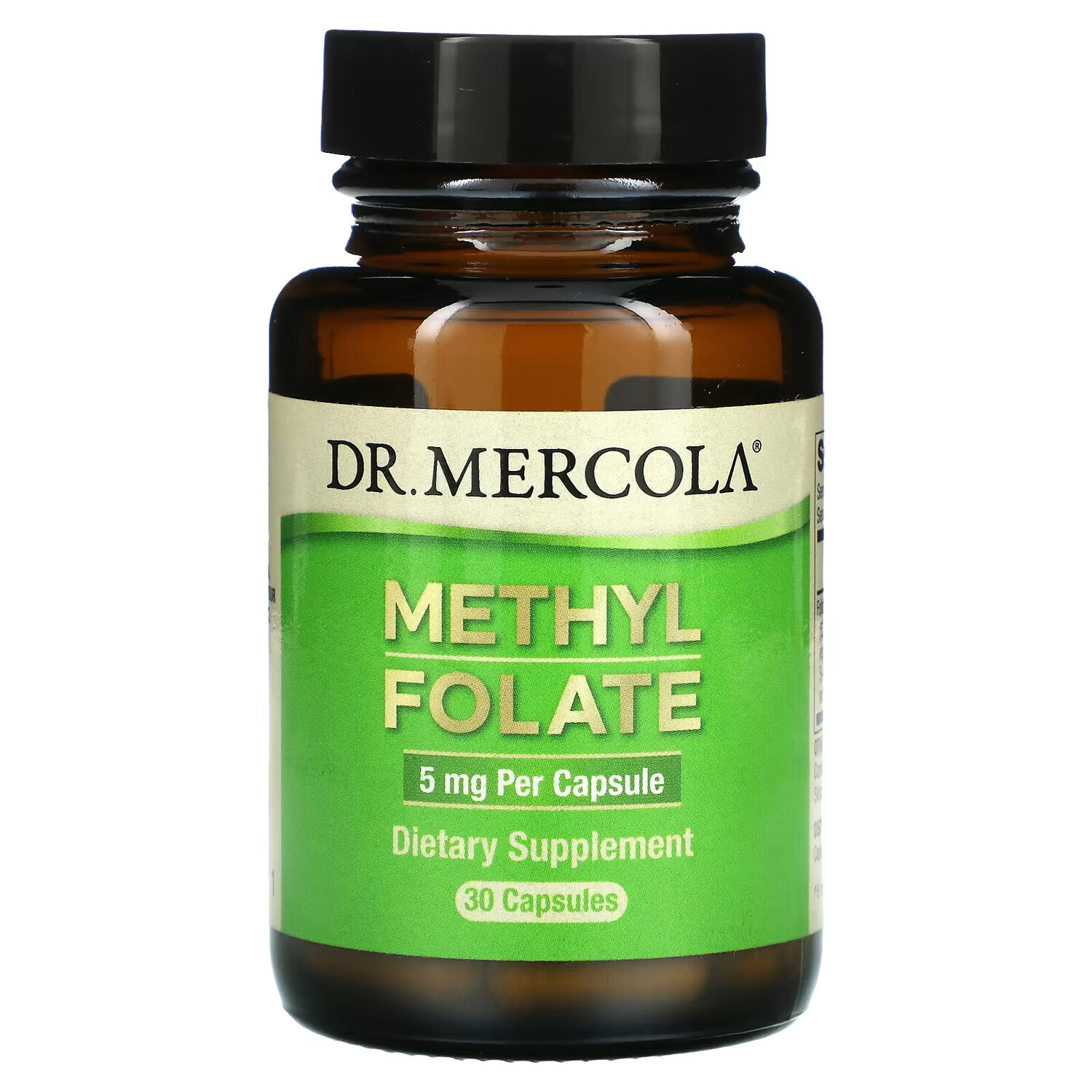 

Dr. Mercola, Метилфолат, 5 мг, 30 капсул
