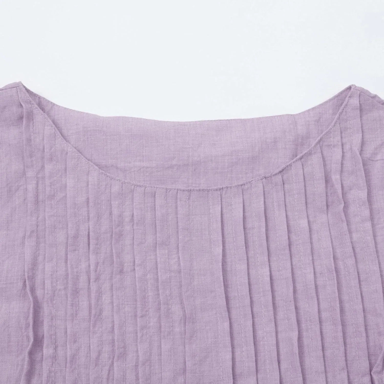 Женское летнее платье макси с цветочным принтом Cotton, Purple — фото 4