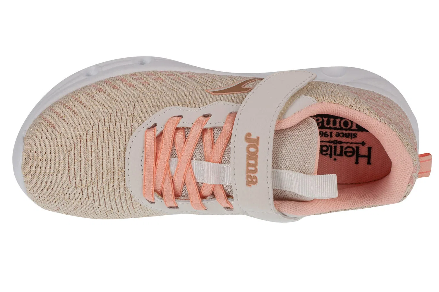 Детские кроссовки для девочек с технологией Texon Butterfly Jr Joma, Beige — фото 3