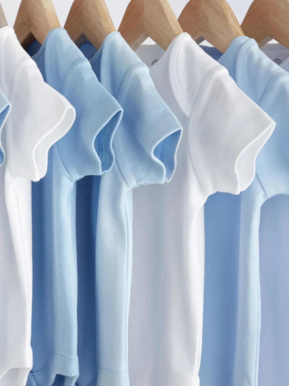 Боди для новорожденных, 10 шт, Plain Baby Bodysuits Next, синий — фото 3