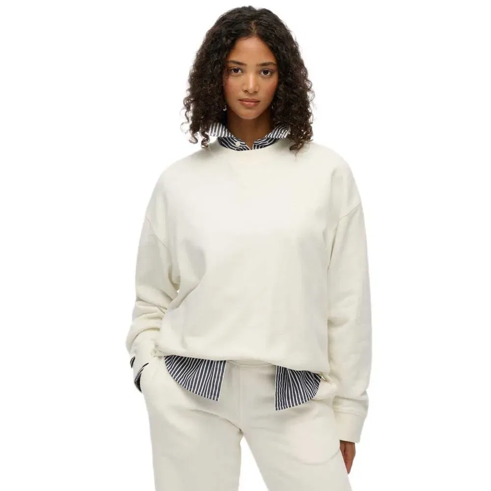 Женский свитшот хлопковый Studios Superdry, White