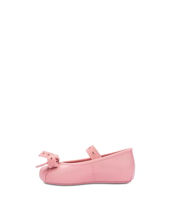 Детские балетки для девочек с бантом Sophie Crush Mini Melissa, розовый — фото 3