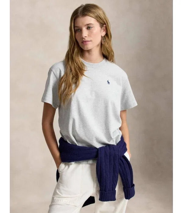 Женская футболка Relaxed Fit Polo Ralph Lauren, серый