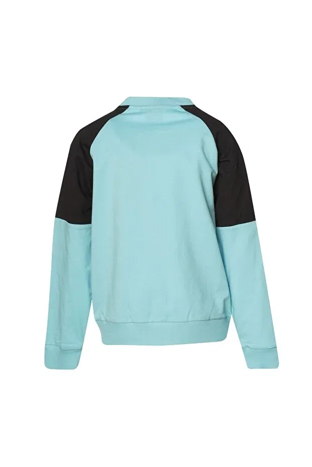 Детские свитшот с длинным рукавом на молнии Hummel, Blue — фото 3