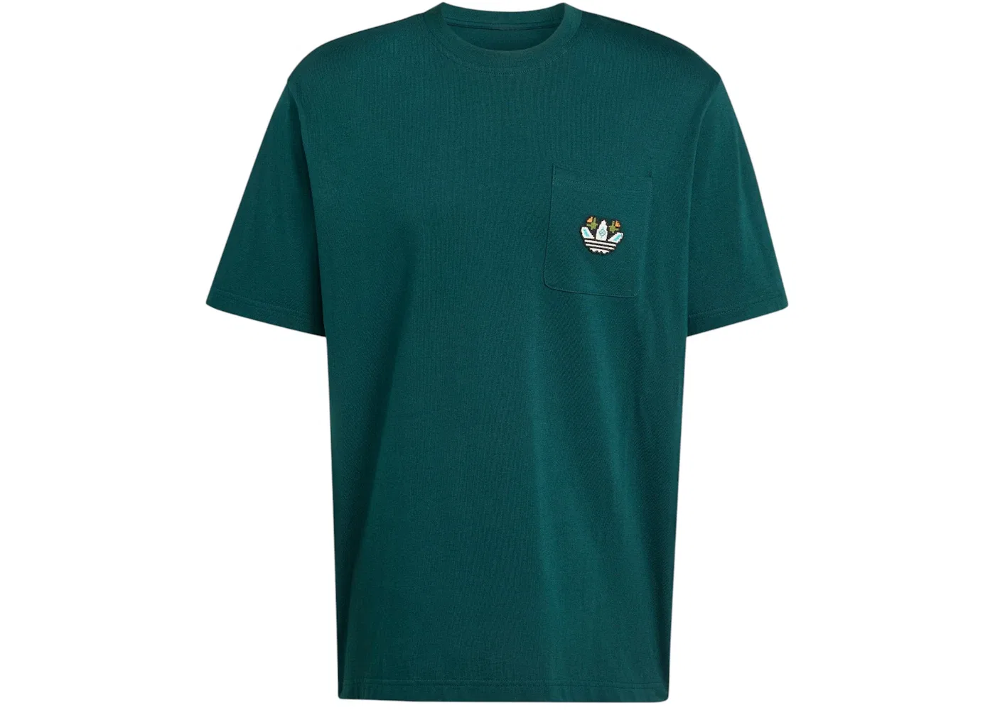 Мужская свободная футболка с принтом Tee Adidas, Aurora Ivy