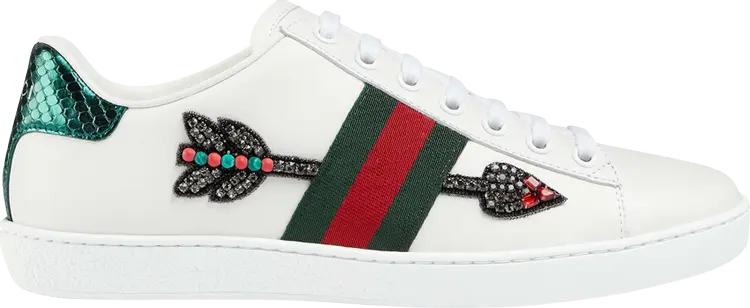 

Кроссовки Gucci Wmns Ace Embroidered Arrow, белый