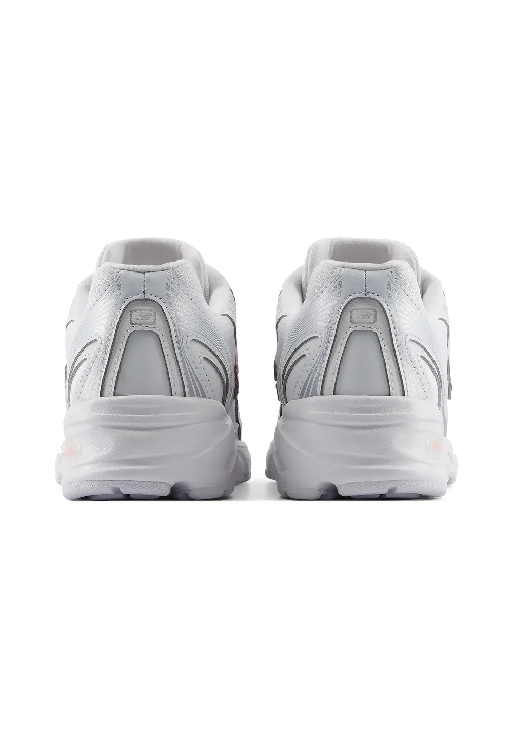 740 унисекс - кроссовки New Balance, Silver Metallic / Signal Pink — фото 4
