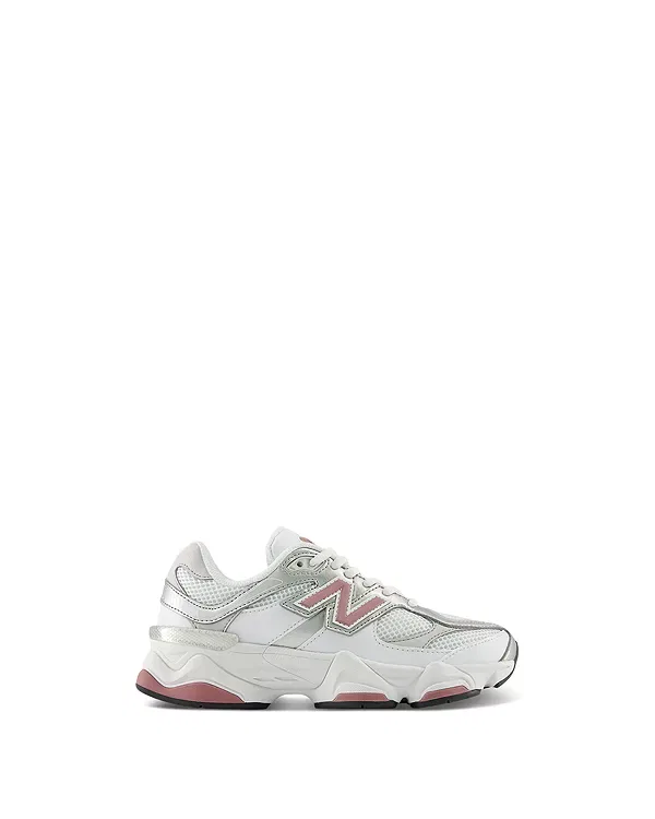 Детские кроссовки для девочек со шнуровкой New Balance, белый — фото 2