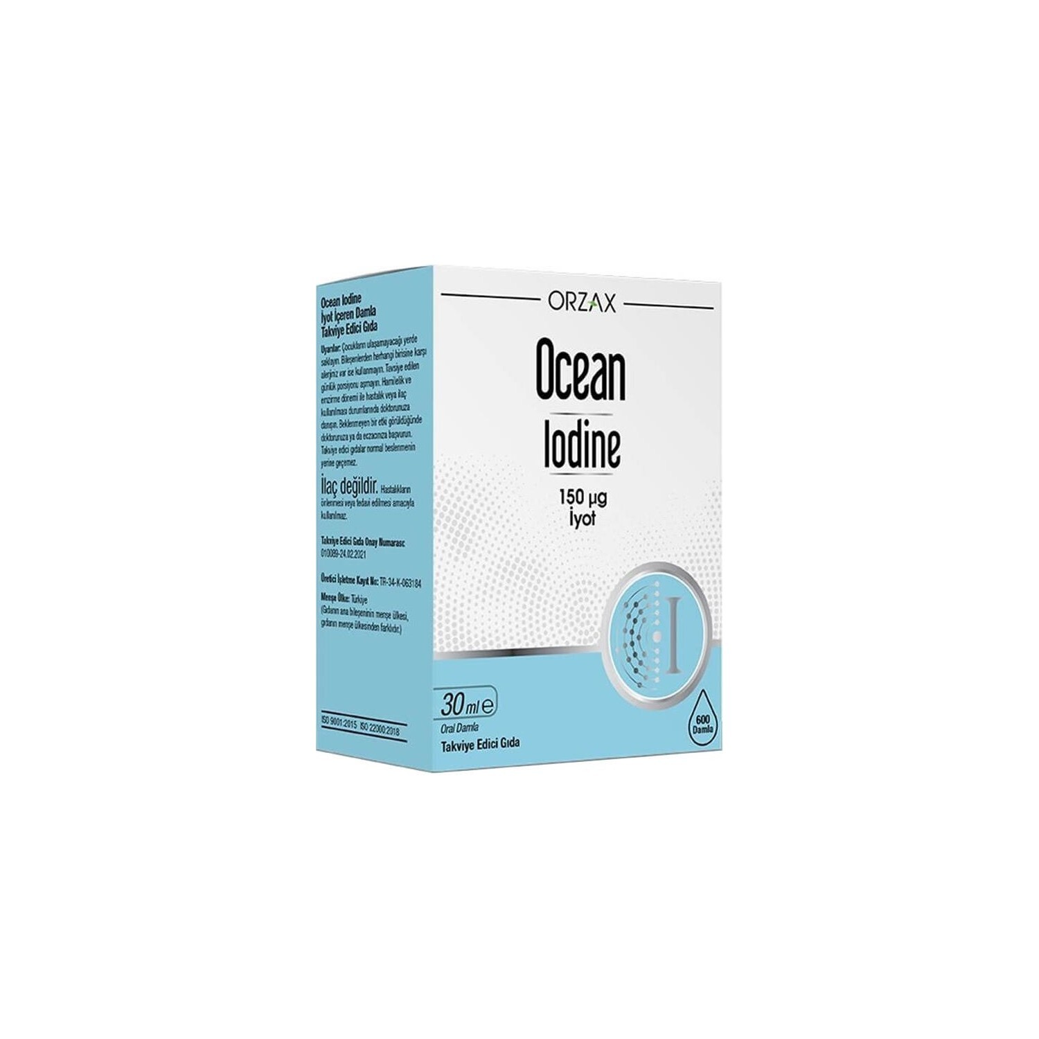 

Йод Orzax Ocean 150 мкг, 30 мл