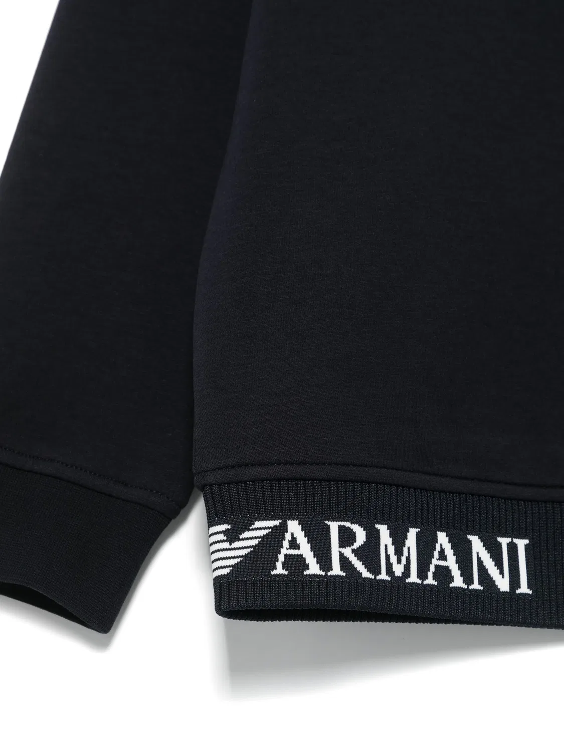 Emporio Armani Свитшот с логотипом в полночном синем цвете — фото 3