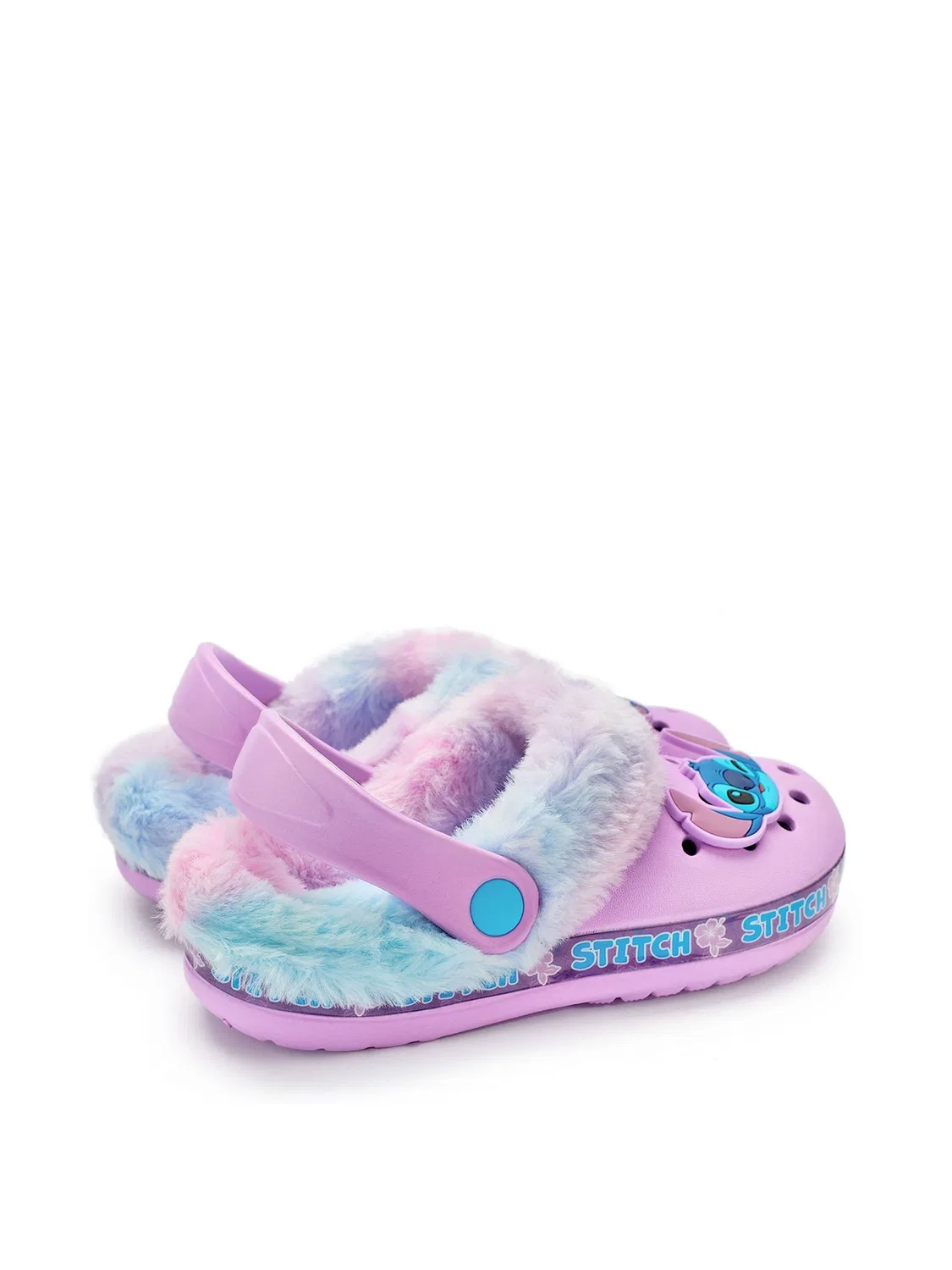 Клоги, детские, с подкладкой из искусственного меха, Disney Stitch Vanilla Underground, фиолетовый — фото 4