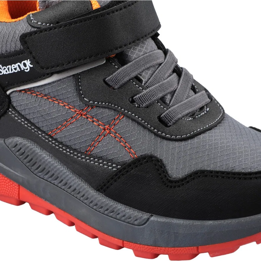 Детские ботинки на шнуровке из экокожи KETI I Slazenger, Черный — фото 4