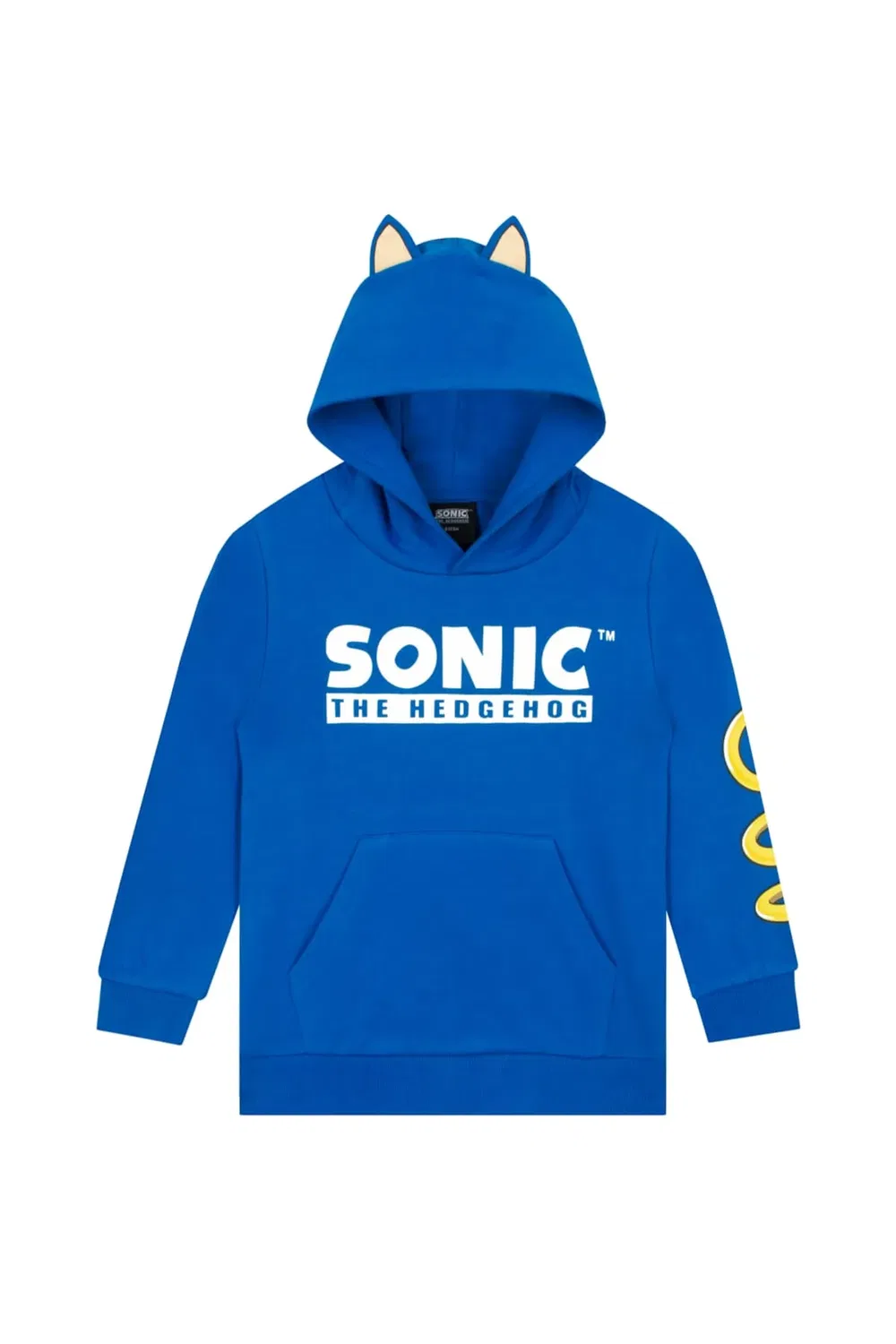 Детский худи с капюшоном и 3D ушами Sonic The Hedgehog, Blue