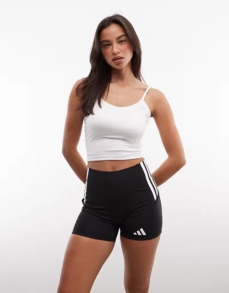 Облегающие беговые шорты Adidas Adizero, черный