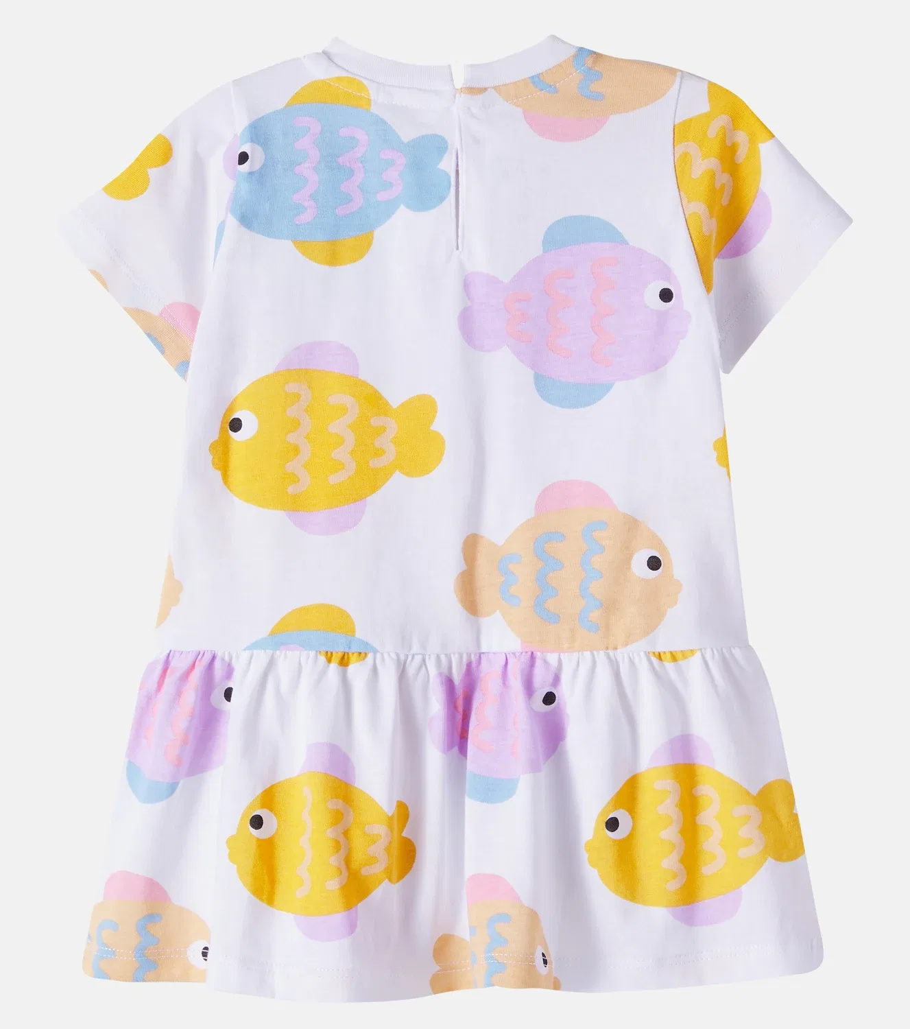 Комплект из двух детских платьев из хлопкового джерси с принтом Stella Mccartney Kids, черный — фото 2