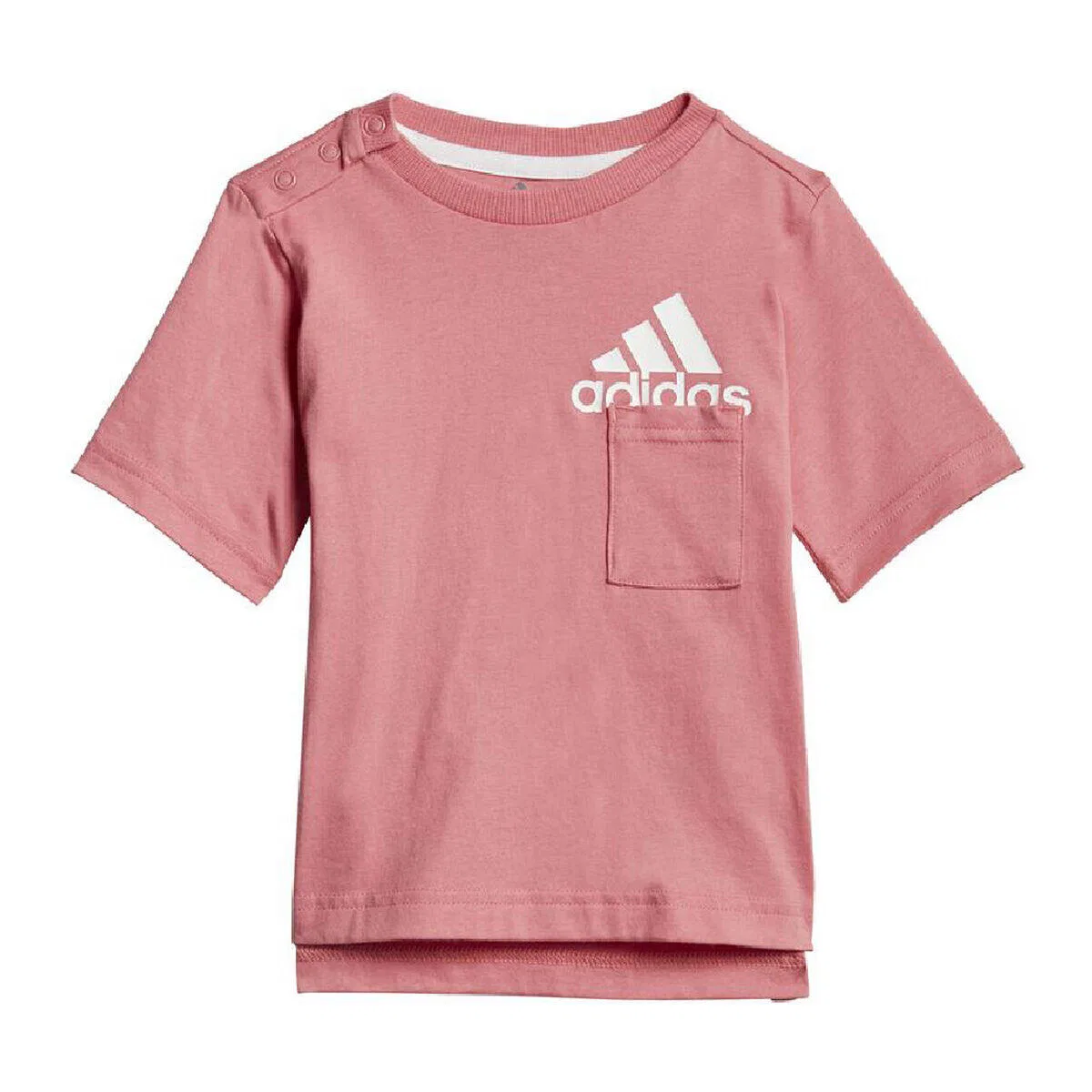 Детский комплект из органического хлопка Badge of Sport Summer Set Adidas, Rosa / Grau — фото 2