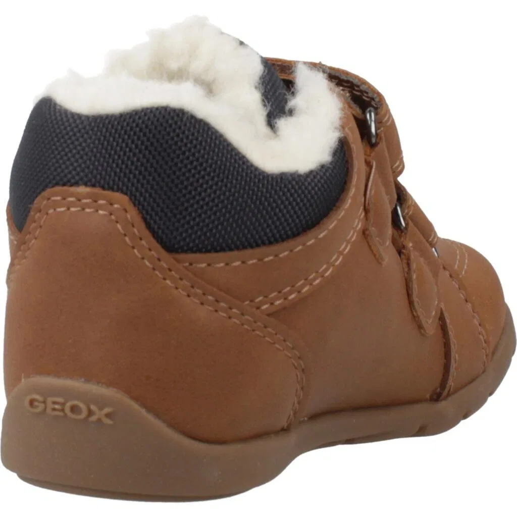 Детские кроссовки для мальчиков с липучкой Geox Elthan, Braun — фото 3