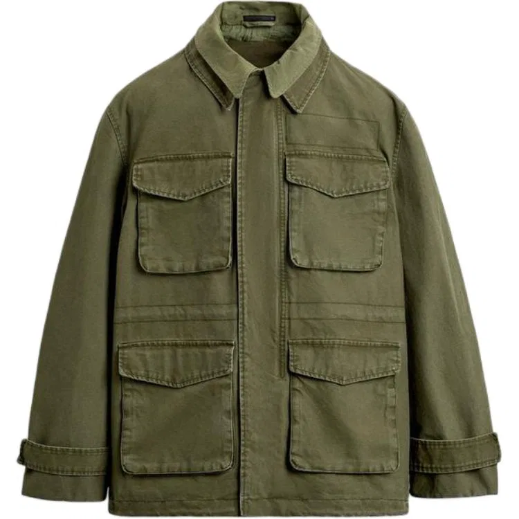Мужская куртка с лацканами Green ZARA, Green