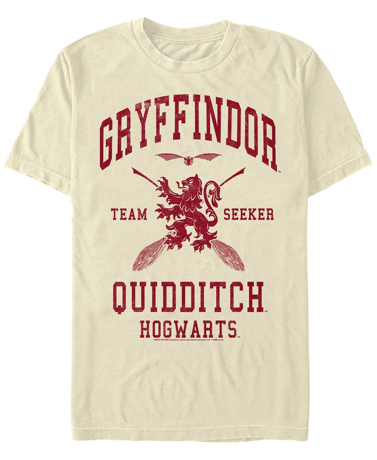 

Мужская футболка с круглым вырезом и короткими рукавами gryffindor seeker Fifth Sun, белый