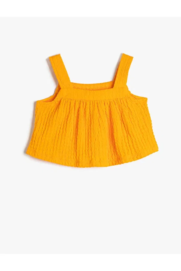 Детский топ для девочек с толстыми бретелями Koton, Orange — фото 2