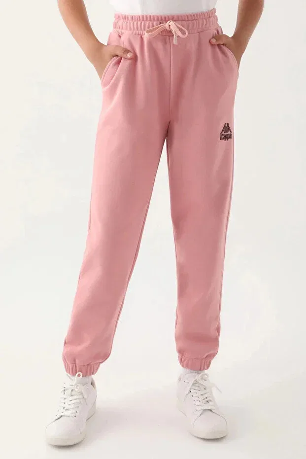 Детские спортивные штаны для девочек хлопковые Kappa, Pink