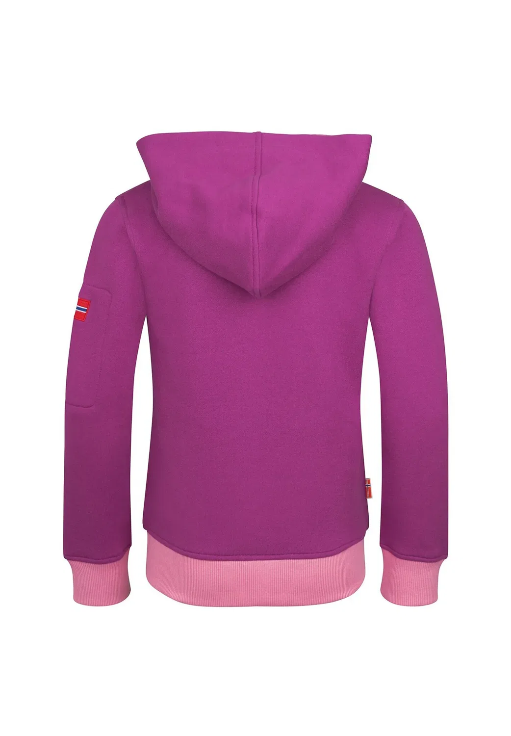 139 унисекс - толстовка на молнии Trollkids, Fresh Berry/Candy Pink — фото 2