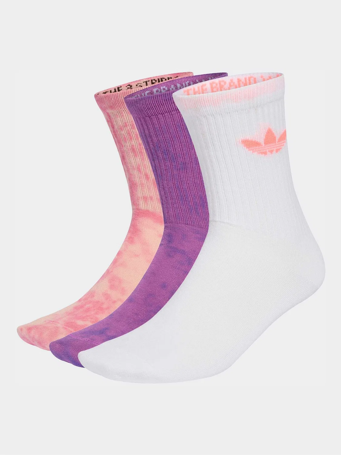 Носки, повседневные, 3 пары, adidas Originals, темно-розовый