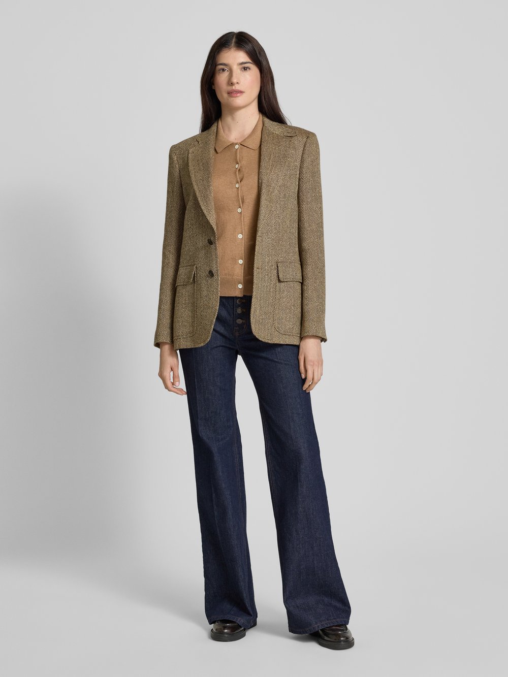 

Расклешенные джинсы с 5-карманным дизайном Lauren Ralph Lauren, темно-синий