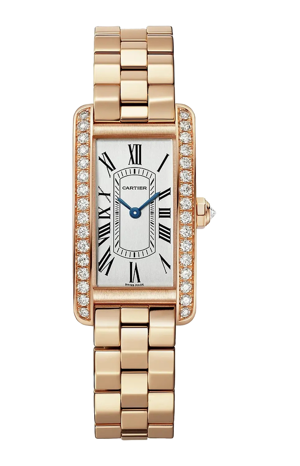 

Tank américaine, малая модель, розовое золото, бриллианты, кварц - wjta0056 CARTIER