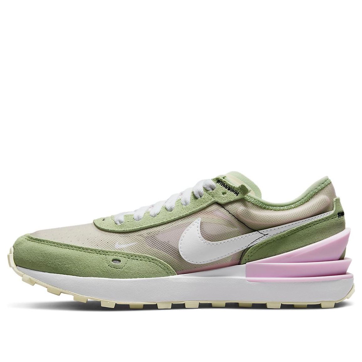 

Кроссовки (GS) Nike Waffle One Athleisure Casual Sports Shoe Green Pink DC0481-602, зеленый