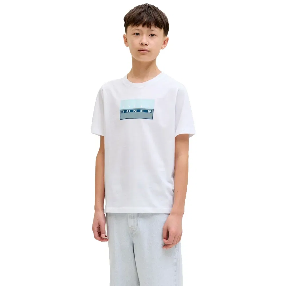Детская футболка с принтом Fusion Dots Print Jack & jones, White