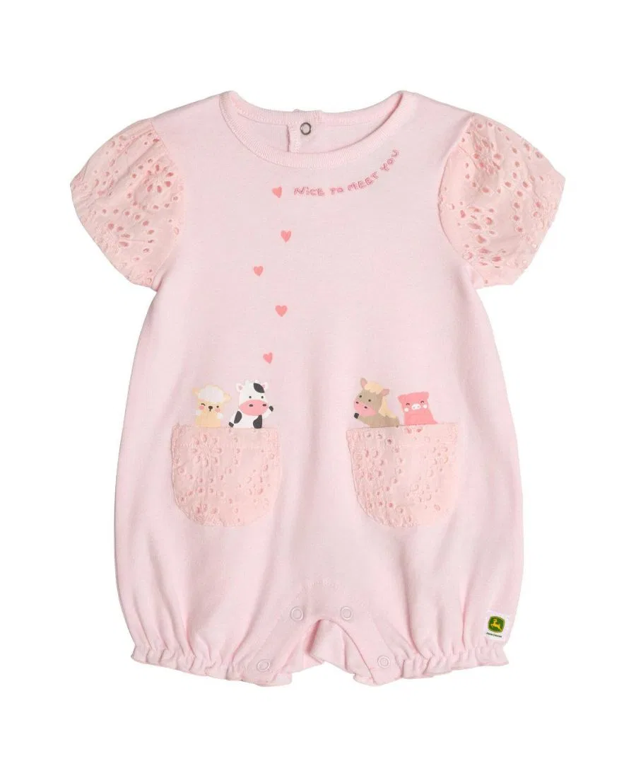 Боди-комбинезон John Deere, Blossom Pink