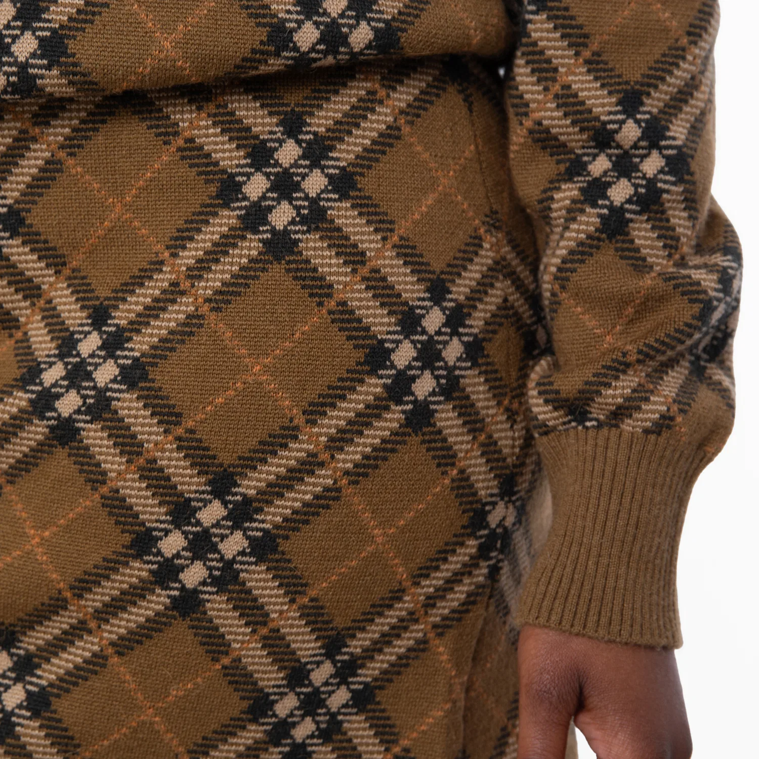 Мини-юбка из шерстяной смеси с клетчатым принтом Burberry, Shrew Ip Check — фото 2