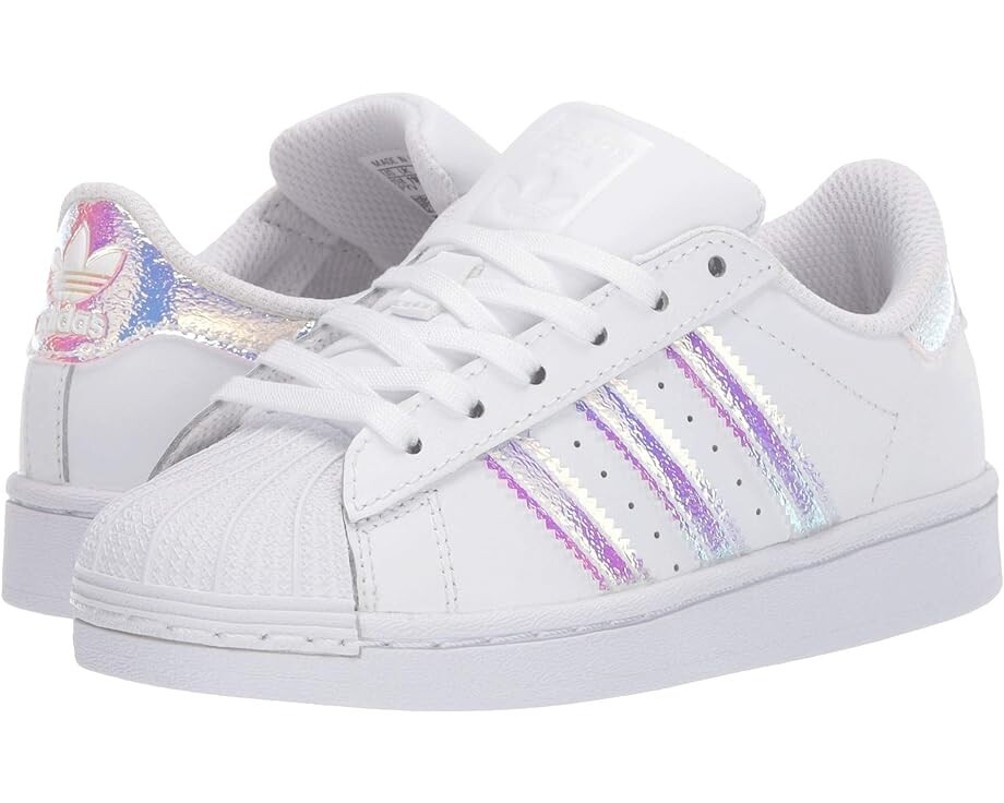 

Кроссовки Adidas Superstar, цвет White/Silver Metallic