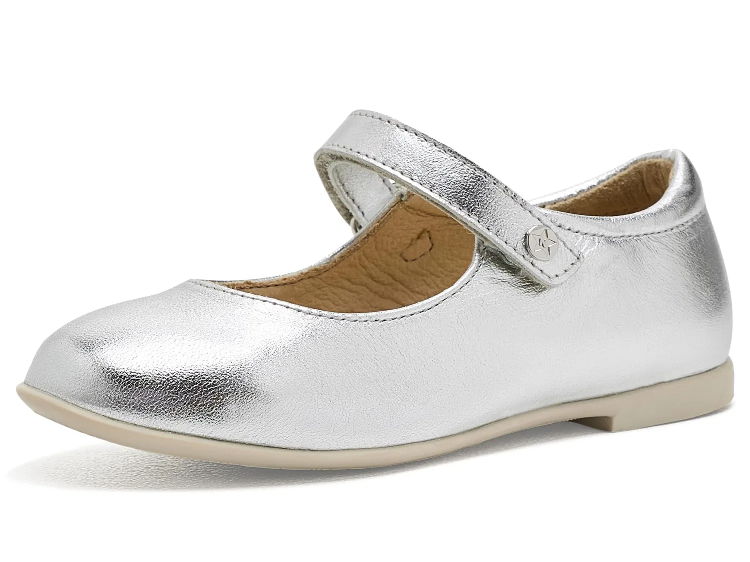 Балетки Darling (для малышей, маленьких и больших детей) Naturino, Silver 1 — фото 2