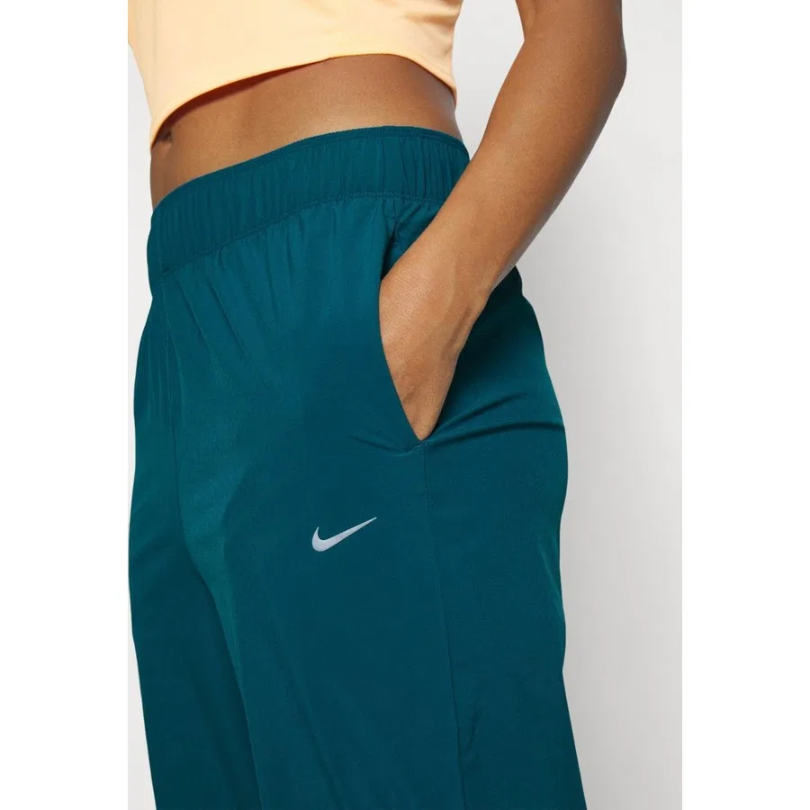 Женские спортивные брюки Nike Dri-Fit Fast Mid-Rise 7/8 Running, Антрацитово-синий — фото 4