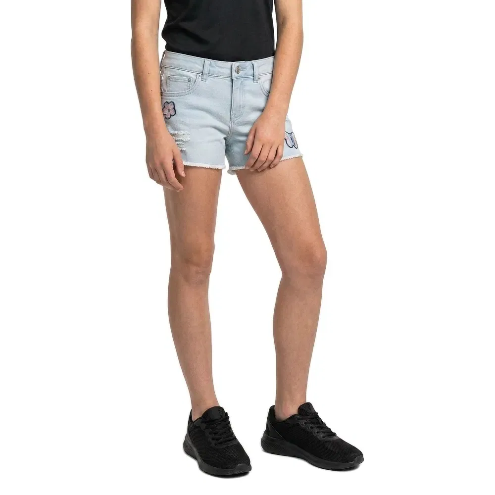 Детские джинсовые шорты для девочек с регулируемой талией Levi's, Blue — фото 3