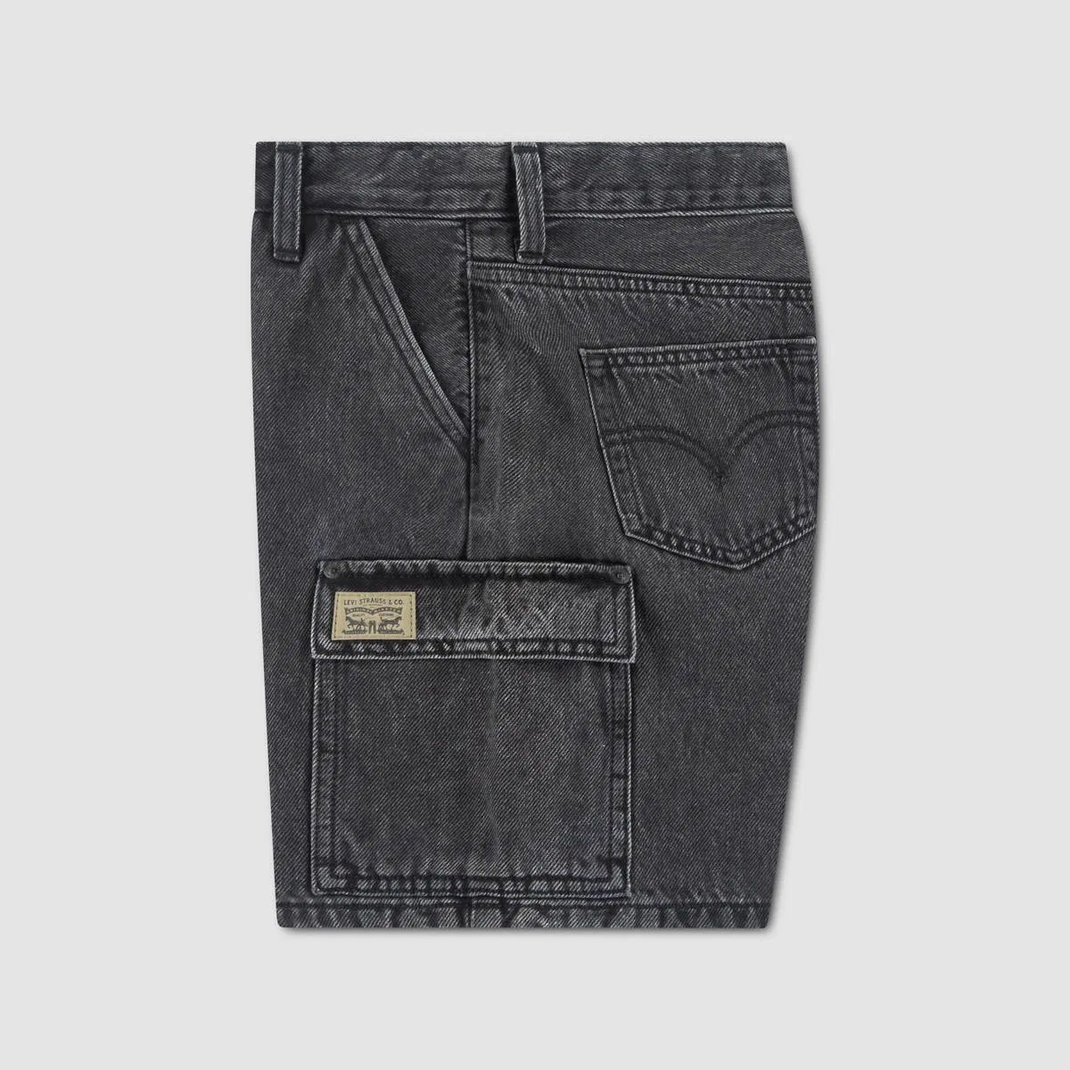 Джинсовые шорты-карго для мальчиков 2-4 лет Levi's, Cosmic - Dark Wash — фото 3