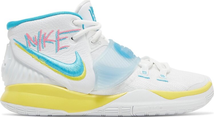 

Кроссовки Nike Kyrie 6 GS 'Neon Graffiti', белый